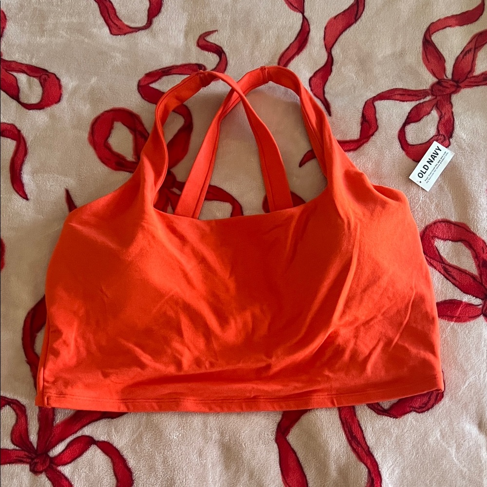 Old Navy Vibrant Orange Double Strap Top